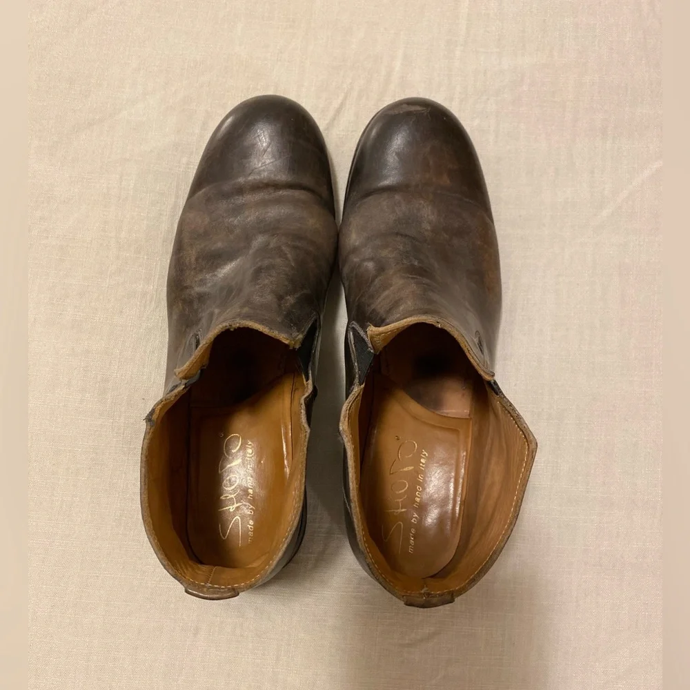 Stunning Shoto Mahogany Brogue Boots - Picture 6 of 12